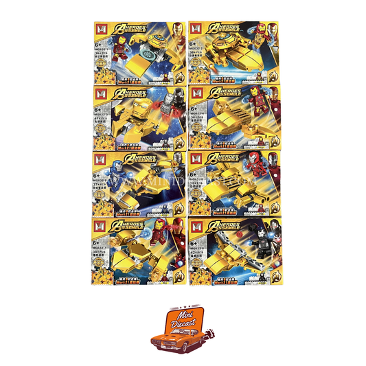 Ming Ge Avengers Heroes Assemble MG632 – Set of 8 Boxes (8 Mini Figurines with Additional Addon) (Imported)