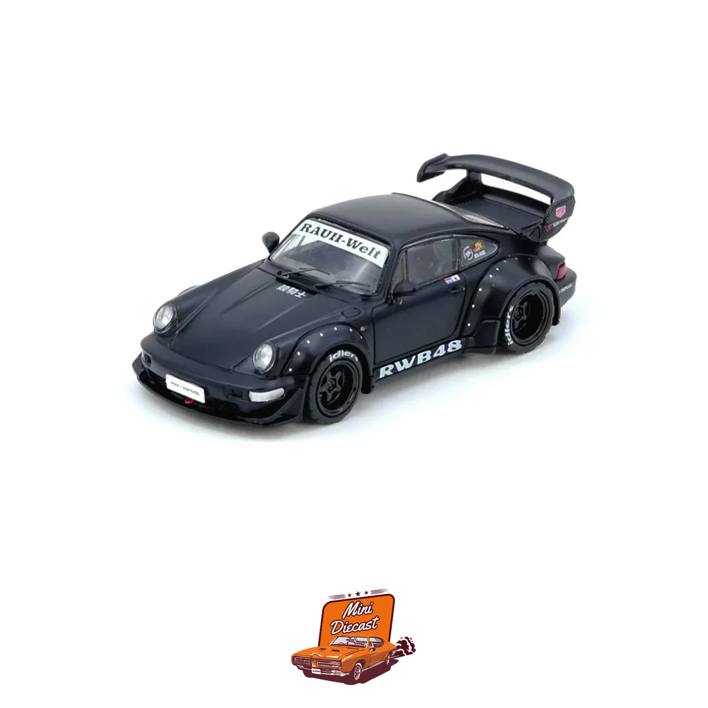 INNO64 Porsche RWB 964 Black Matt 1:64