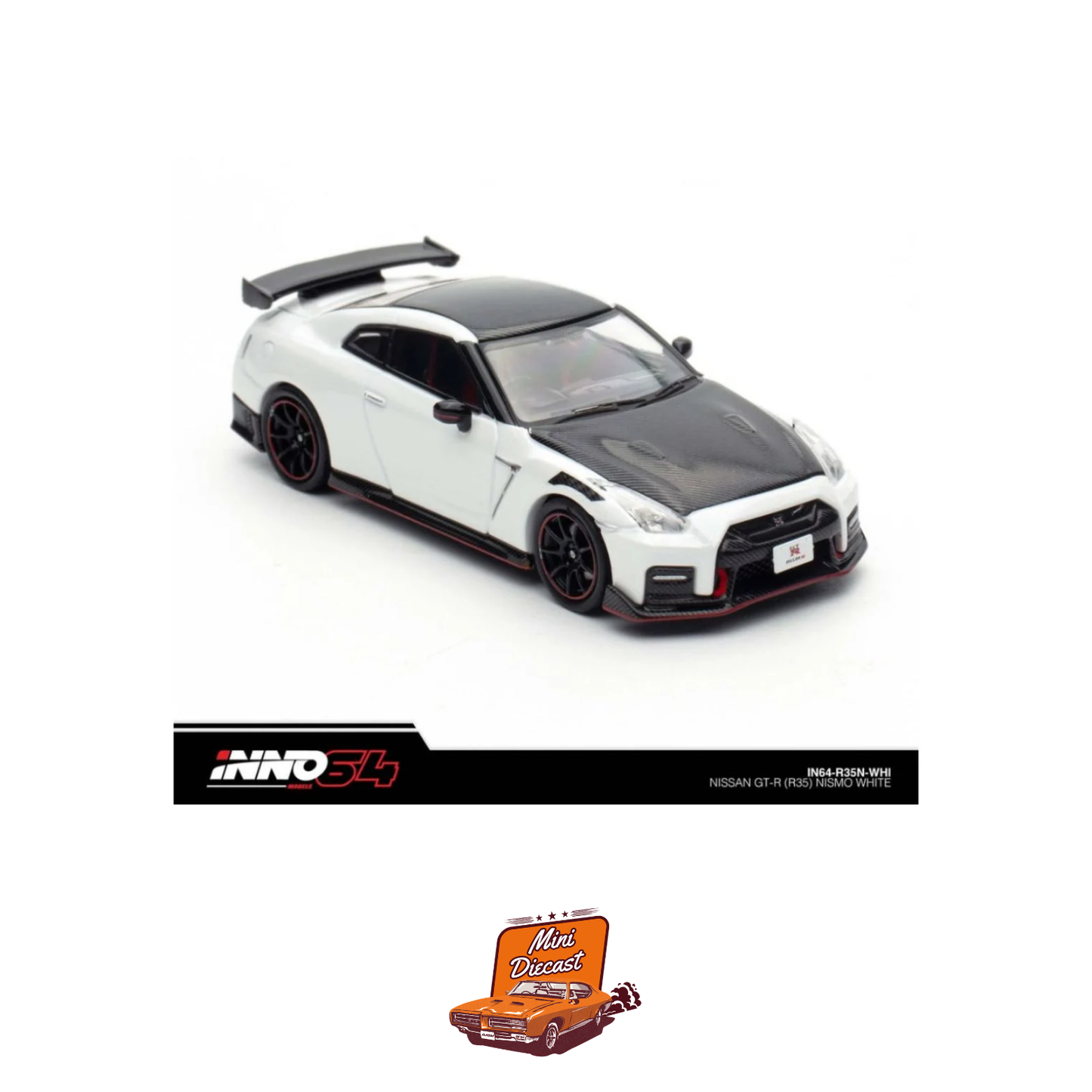 INNO64 Nissan GT-R (R35) NISMO White – IN64-R35N-WHI 1:64