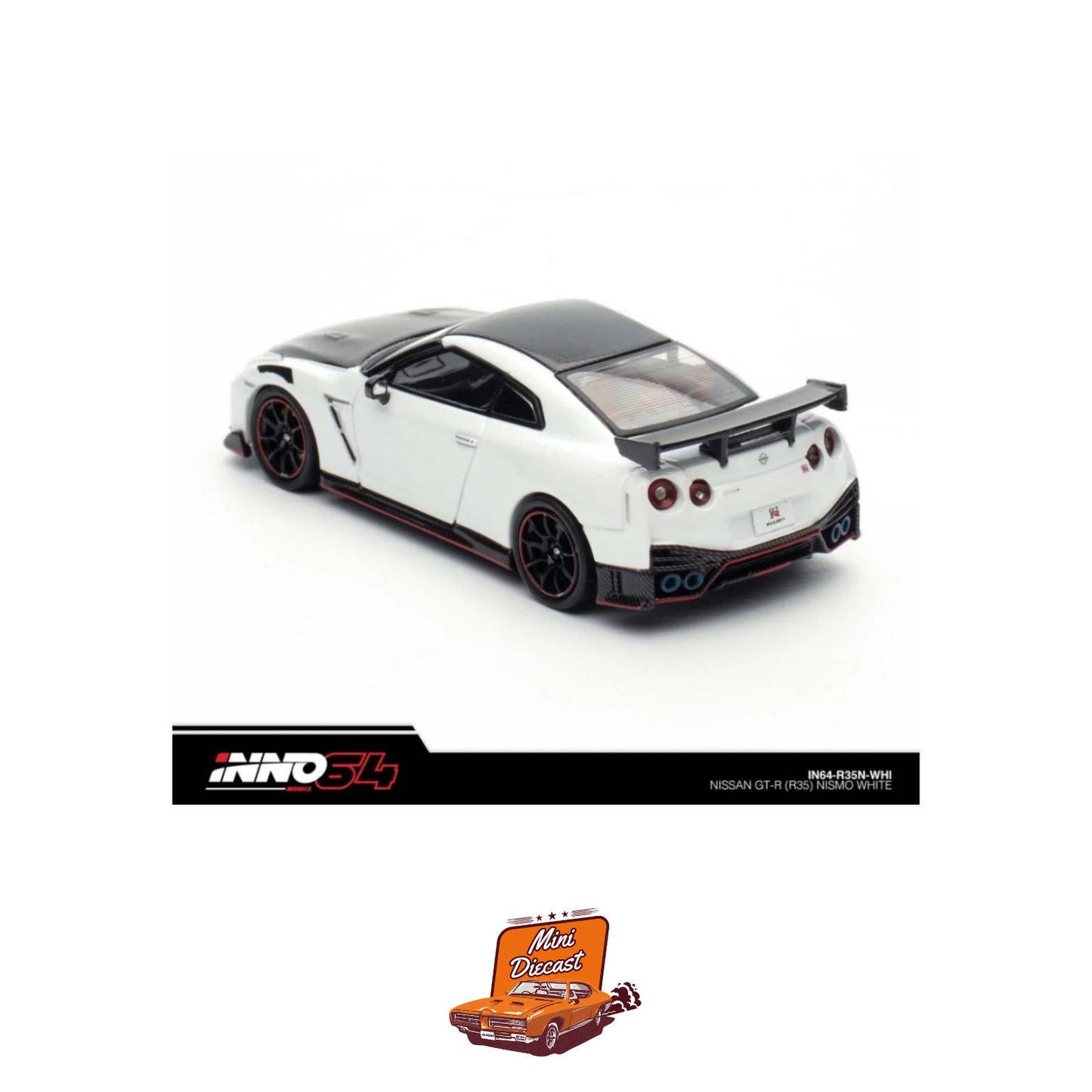 INNO64 Nissan GT-R (R35) NISMO White – IN64-R35N-WHI 1:64