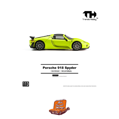 Trends Hobby Porsche 918 Spyder Acid Green 241086(A)
