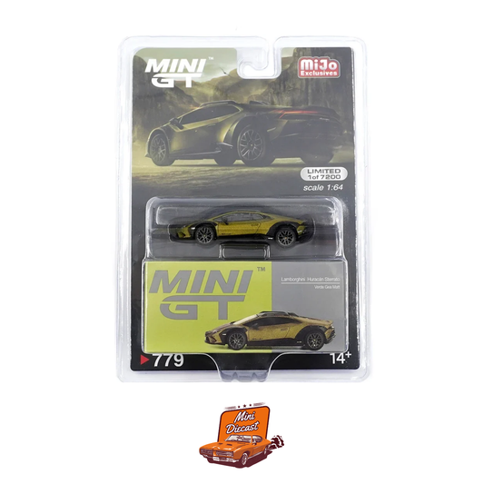 Mini GT #779 Lamborghini Huracán Sterrato Verde Gea Matt - MiJo Exclusives (Blister Pack) (Imported)