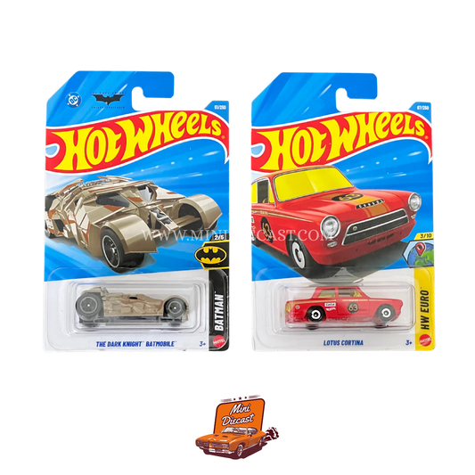 Hot Wheels Mainline (Set of 2) – The Dark Knight Batmobile / Lotus Cortina