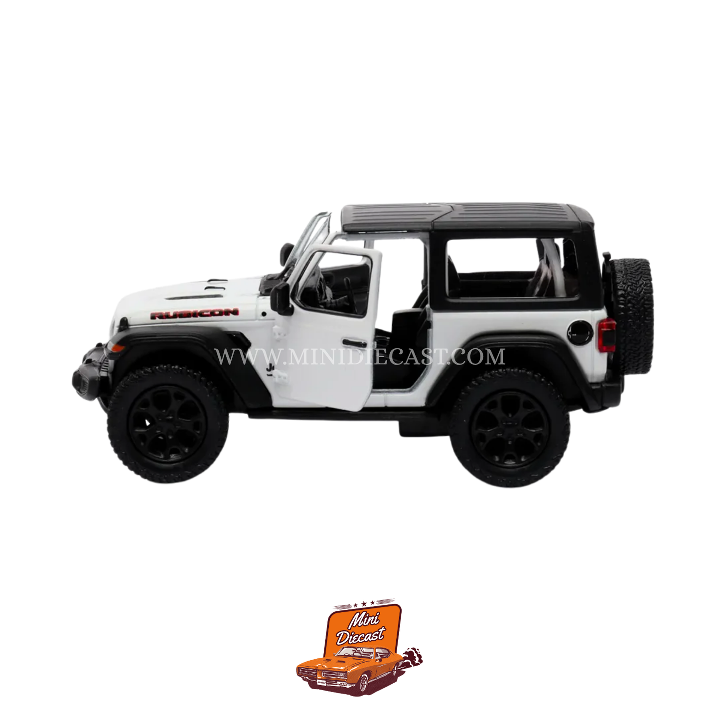 Kinsmart 2018 Jeep Wrangler (Hard Top) – 1:34 Scale White