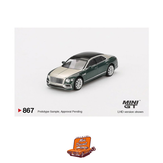 Mini GT #867 Bentley Flying Spur – White Sand / Verdant