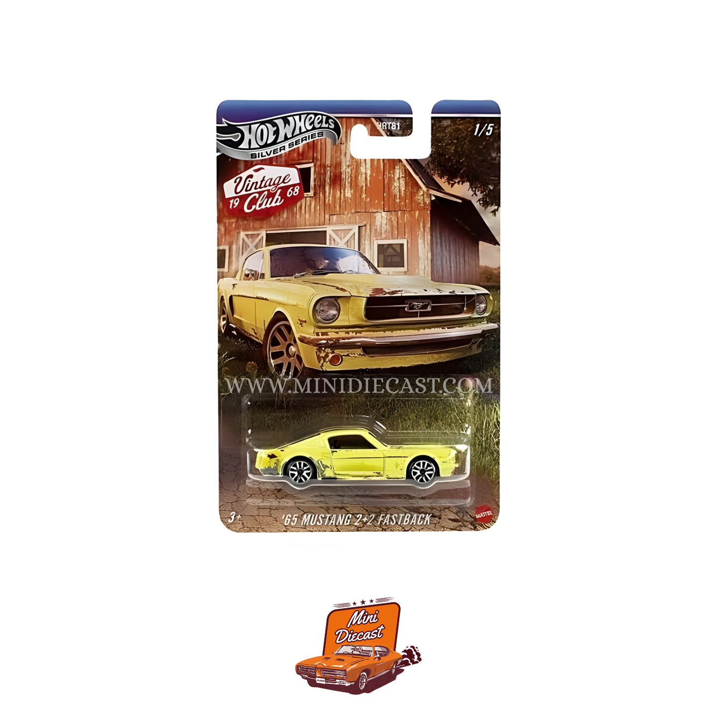 Hot Wheels Silver Series Vintage Club – Set of 5