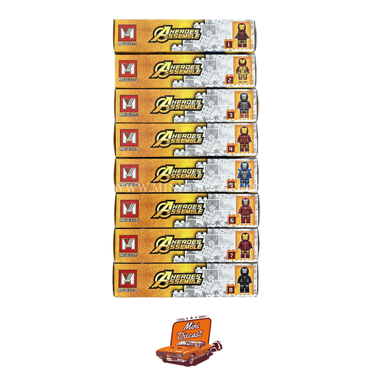 Ming Ge Avengers Heroes Assemble MG632 – Set of 8 Boxes (8 Mini Figurines with Additional Addon) (Imported)