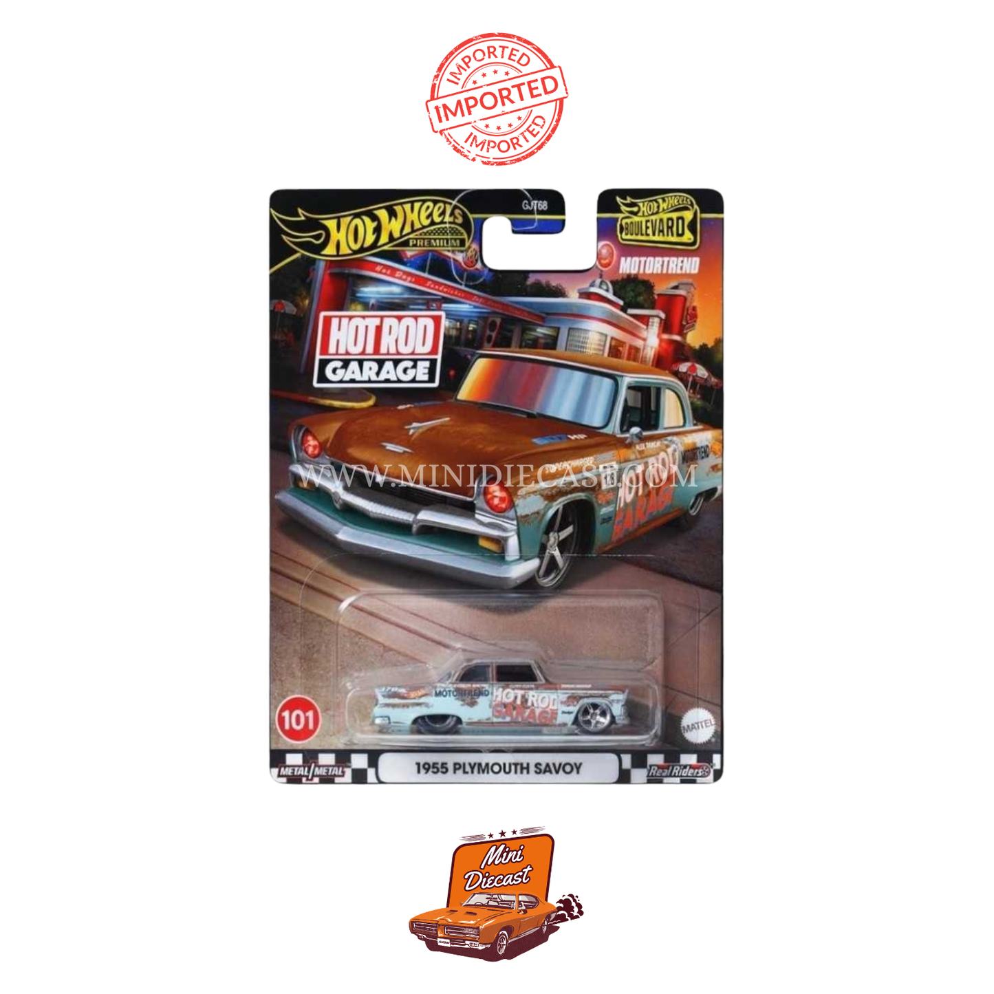 Hot Wheels Premium Boulevard No.101 1955 Plymouth Savoy (Imported)