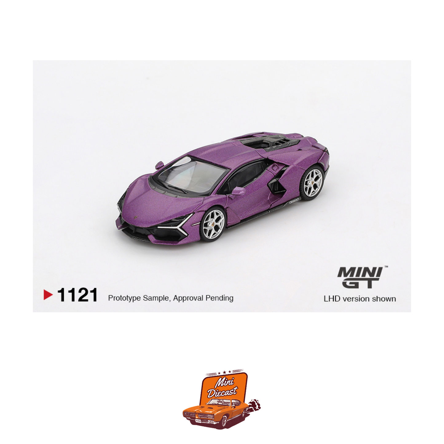 Mini GT #1121 Lamborghini Revuelto Viola 30th Matte (Imported)