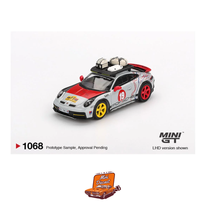 Mini GT #1068 – Porsche 911 Dakar “Uncle Rally” (Sealed)