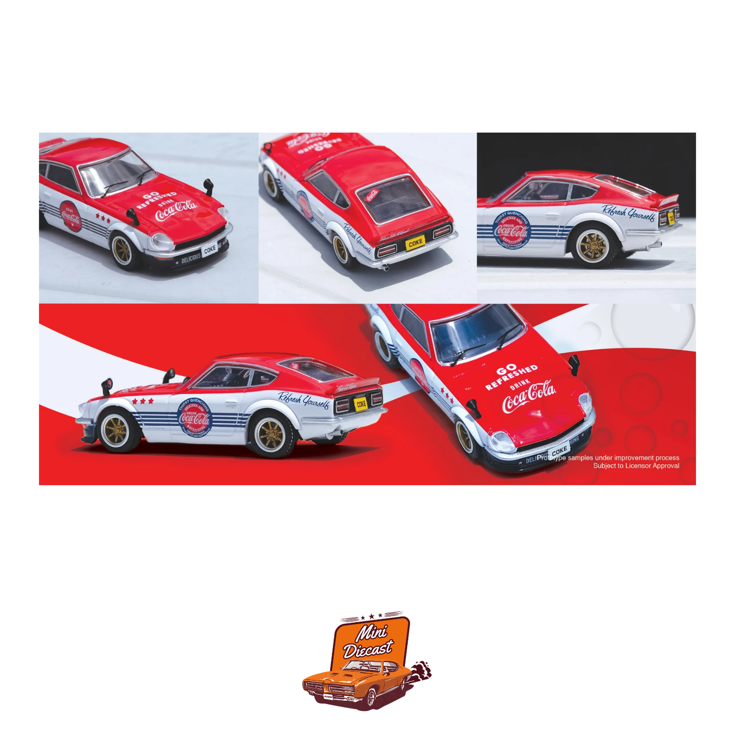INNO64 Nissan FAIRLADY Z (S30) "Coca-Cola" Livery 1:64