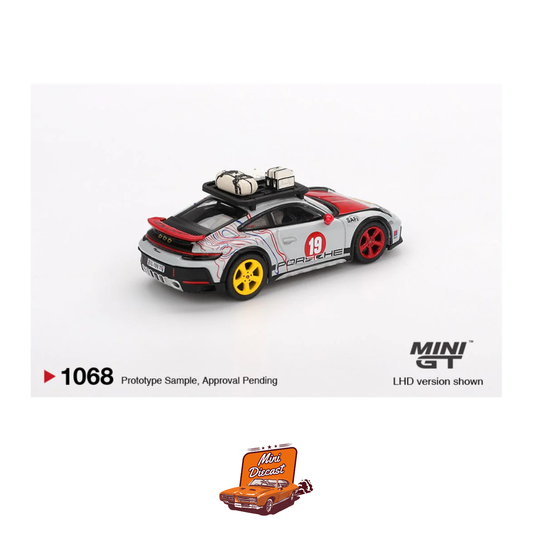 Mini GT #1068 – Porsche 911 Dakar “Uncle Rally” (Sealed)
