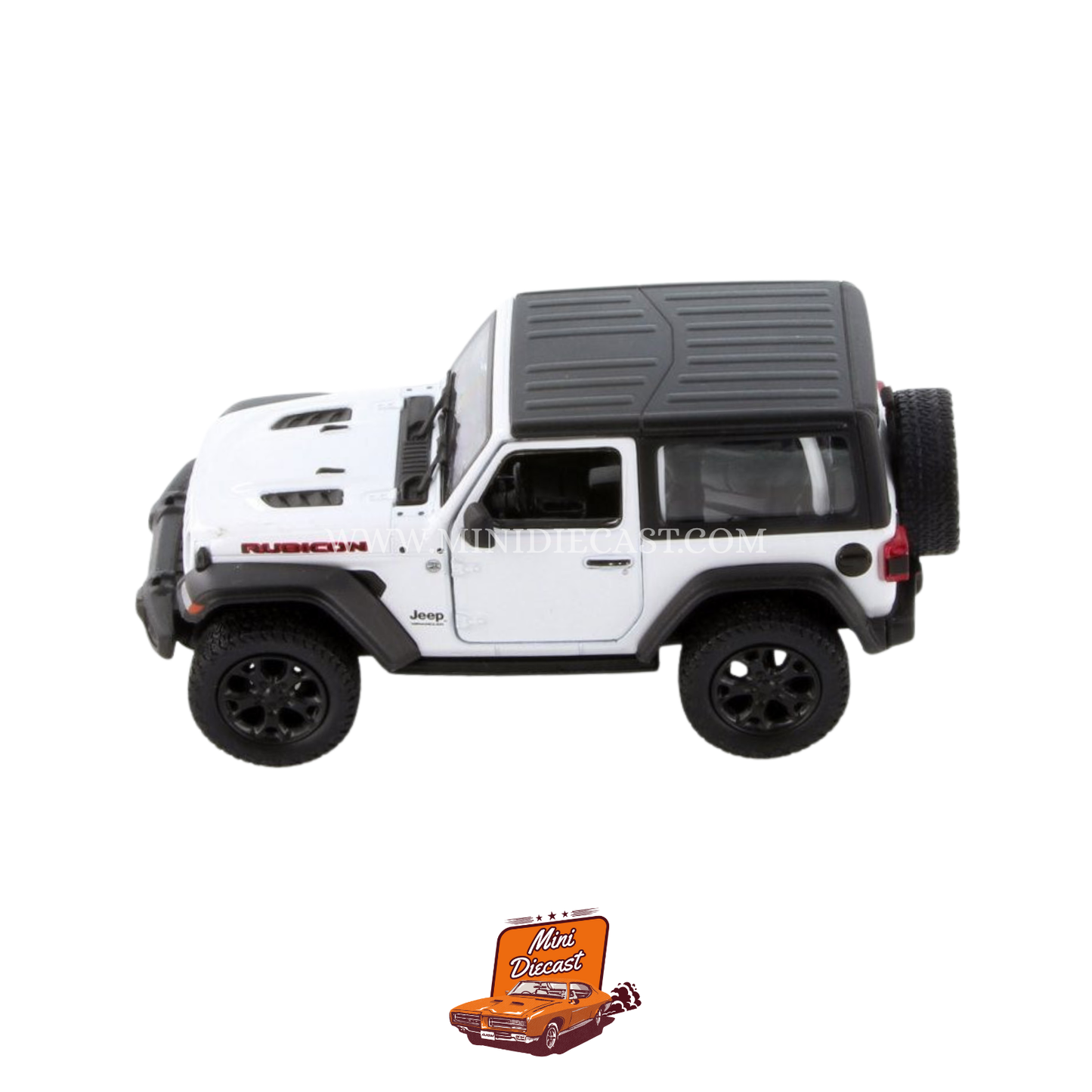 Kinsmart 2018 Jeep Wrangler (Hard Top) – 1:34 Scale White