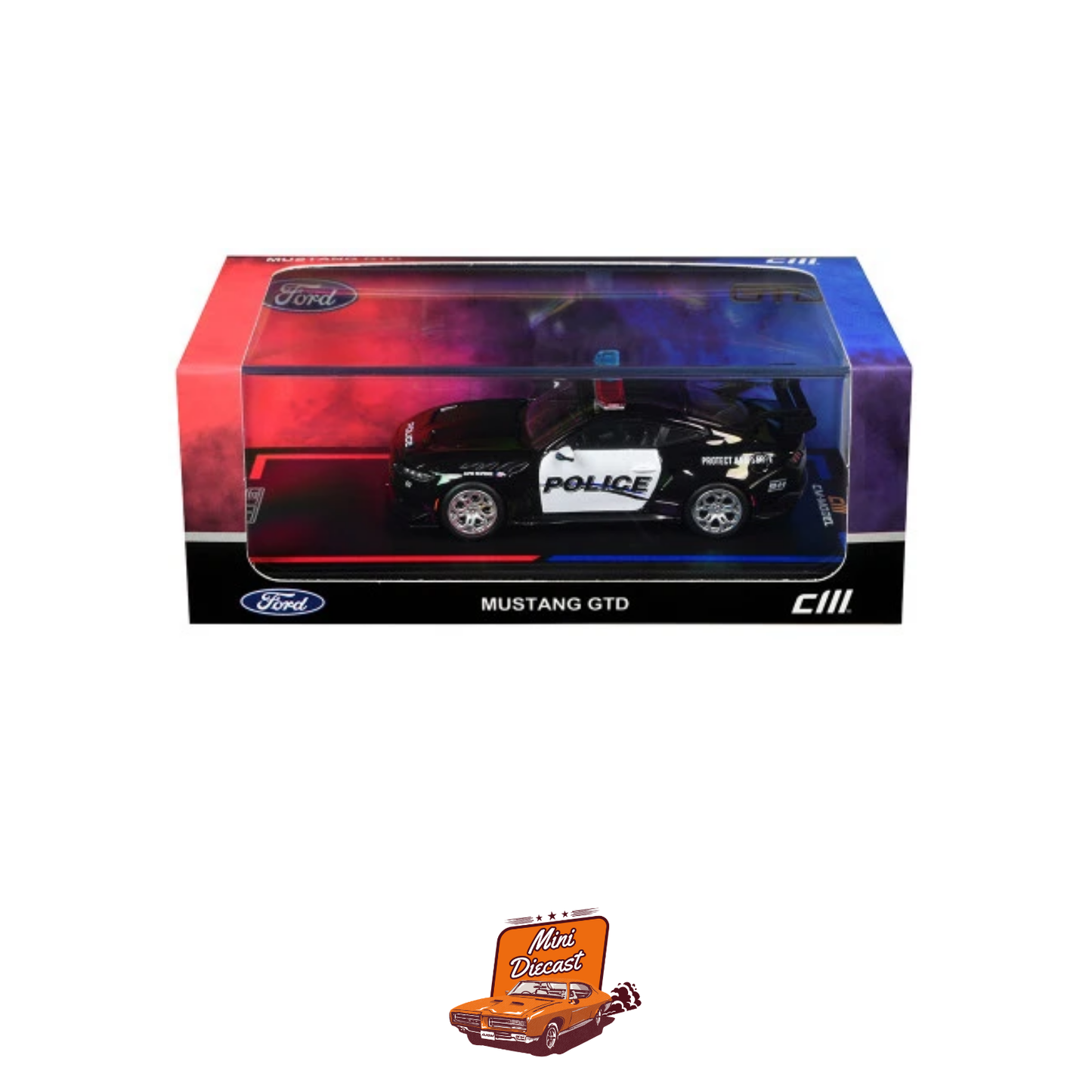 CM Model Ford Mustang GTD Police Car (CM64-GTD-PD02)