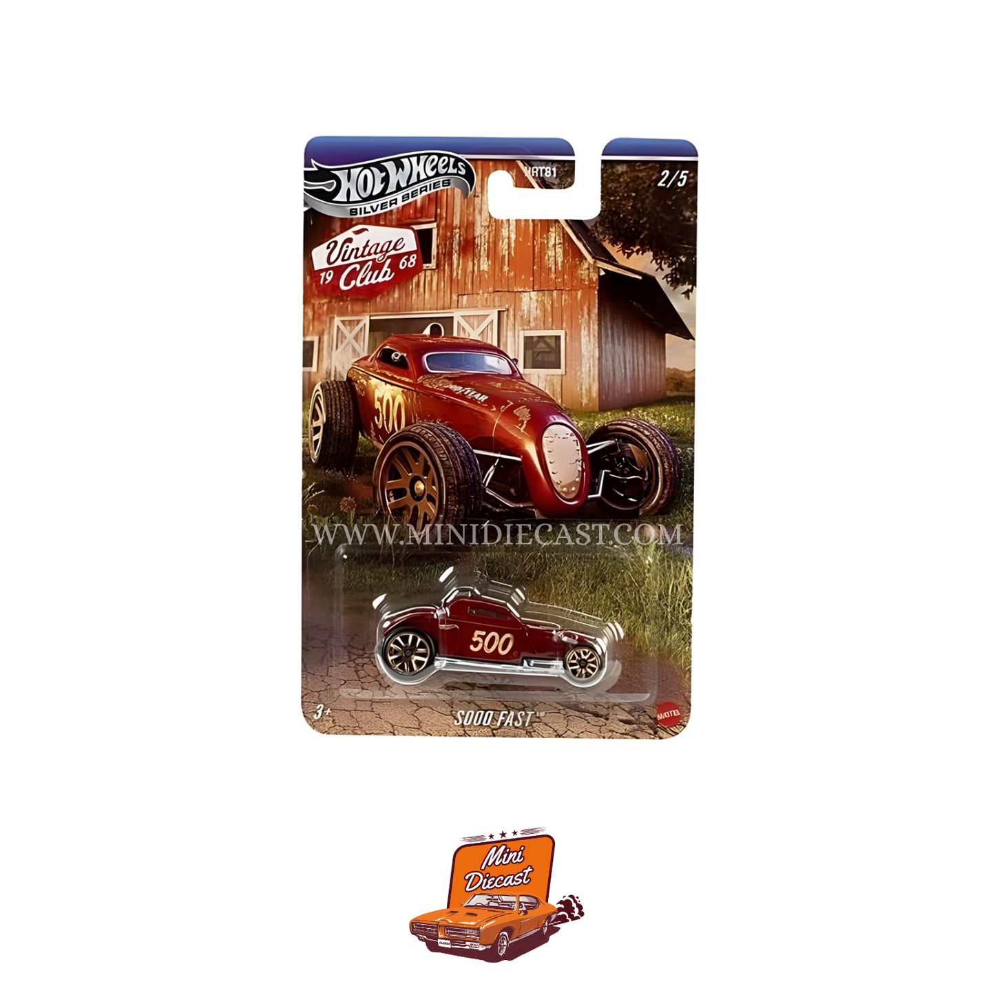 Hot Wheels Silver Series Vintage Club – Set of 5