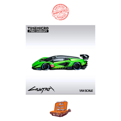 Time Micro × PSC Design Lamborghini Countach “V” Metallic Green (Imported)