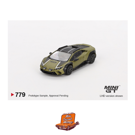 Mini GT #779 Lamborghini Huracán Sterrato Verde Gea Matt - MiJo Exclusives (Blister Pack) (Imported)