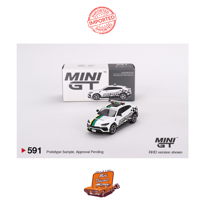 Mini GT #591 Lamborghini Urus 2022 Macau GP Official Safety Car