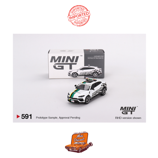 Mini GT #591 Lamborghini Urus 2022 Macau GP Official Safety Car