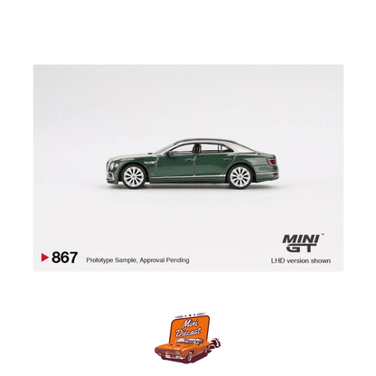 Mini GT #867 Bentley Flying Spur – White Sand / Verdant