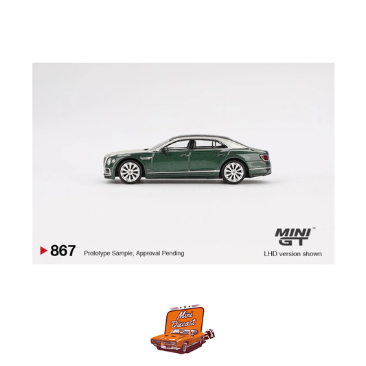 Mini GT #867 Bentley Flying Spur – White Sand / Verdant
