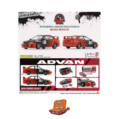 BM Creations Mitsubishi Lancer Evolution IV ADVAN (64B0412)