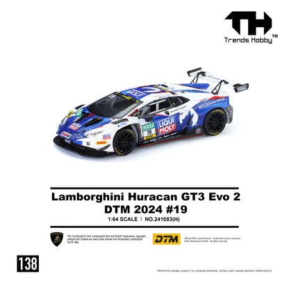 (Pre-Order) Trends Hobby 1:64 Lamborghini Huracan GT3 Evo 2 - DTM 2024 #19