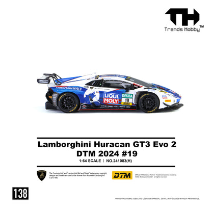 (Pre-Order) Trends Hobby 1:64 Lamborghini Huracan GT3 Evo 2 - DTM 2024 #19