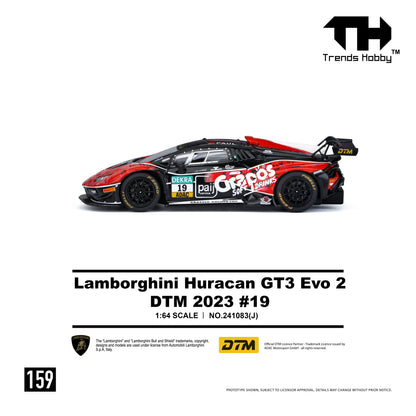 (Pre-Order) Trends Hobby 1:64 Lamborghini Huracán GT3 EVO 2 – DTM 2023 #19