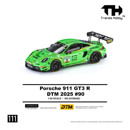 (Pre-Order) Trends Hobby 1:64 Porsche 911 GT3 R - DTM 2025 #90
