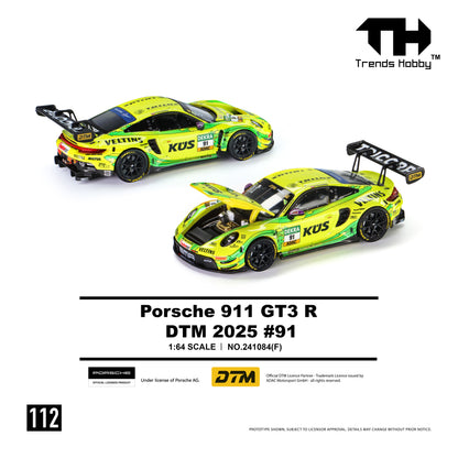 (Pre-Order) Trends Hobby 1:64 Porsche GT3 R - DTM 2025 #91
