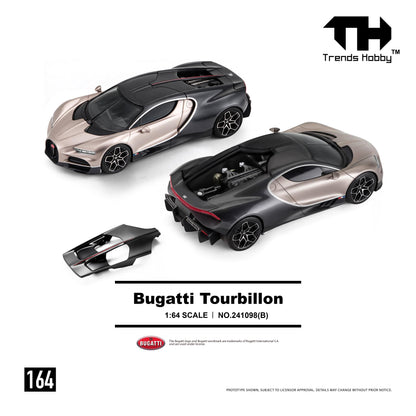 (Pre-Order) Trends Hobby 1:64 Bugatti Tourbillon (Dore Gold)
