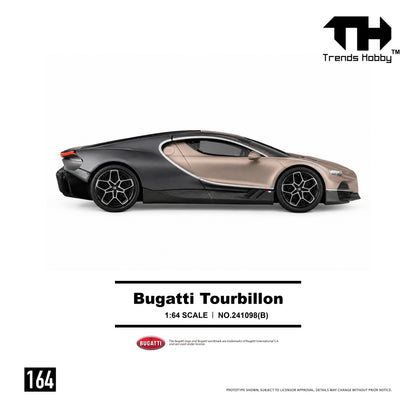 (Pre-Order) Trends Hobby 1:64 Bugatti Tourbillon (Dore Gold)