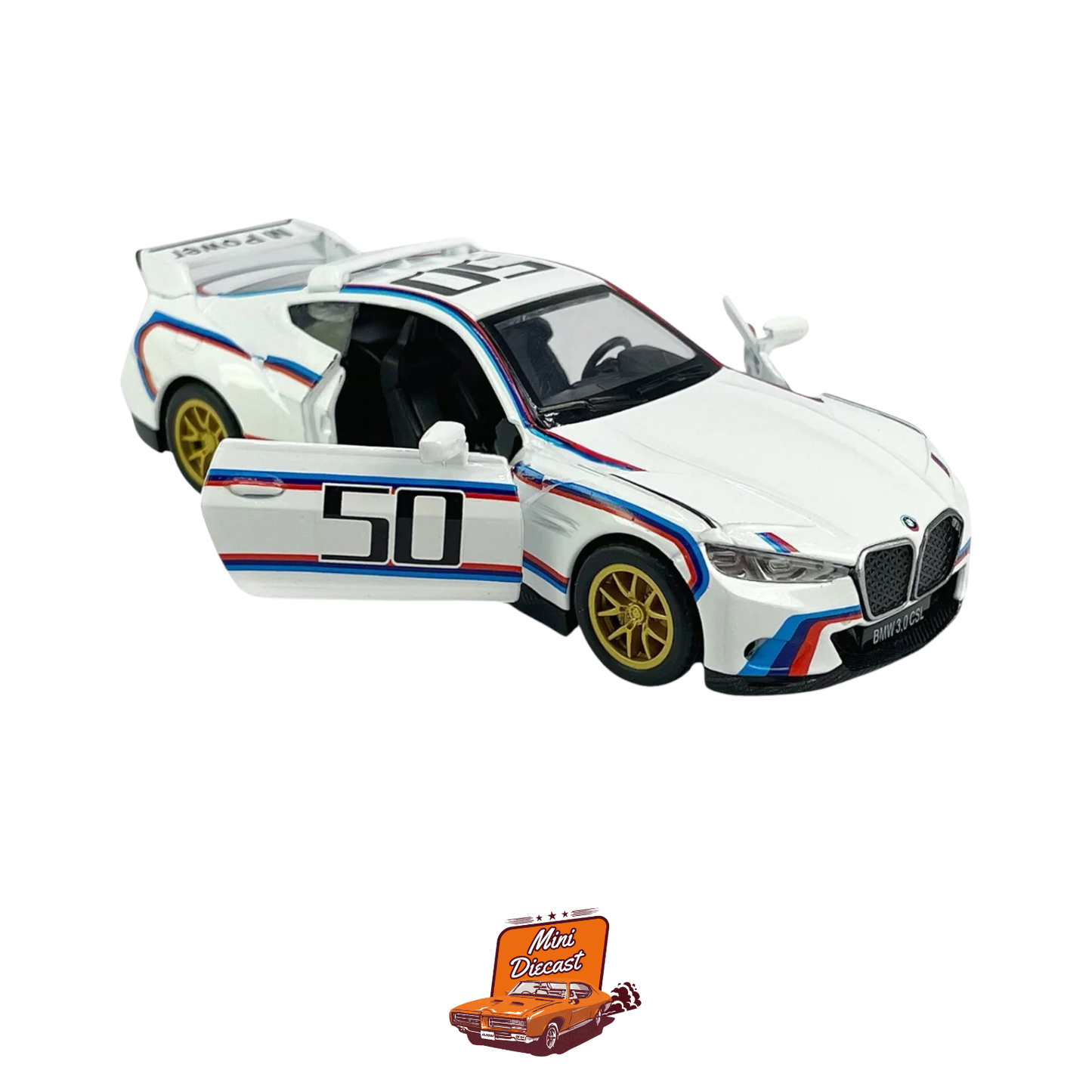 CCA BMW 3.0 CSL 1:42 Scale with Acrylic Case