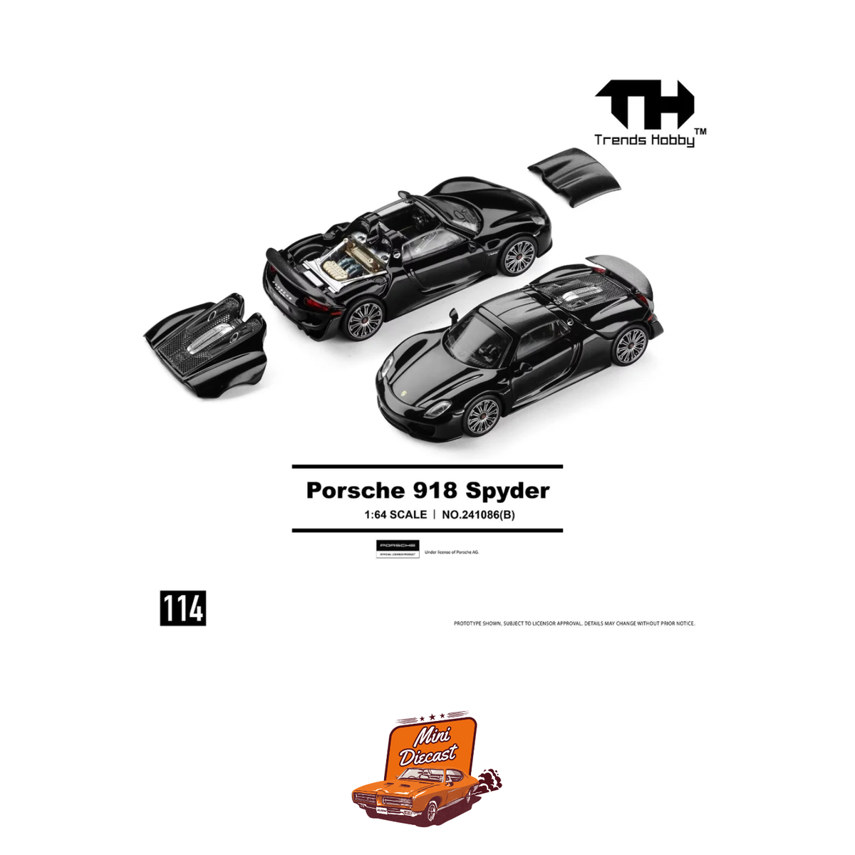 Trends Hobby Porsche 918 Spyder Black 241086(B)
