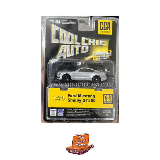 CCA Ford Mustang Shelby GT350 Silver – Blister Pack (With Stackable Display Box)