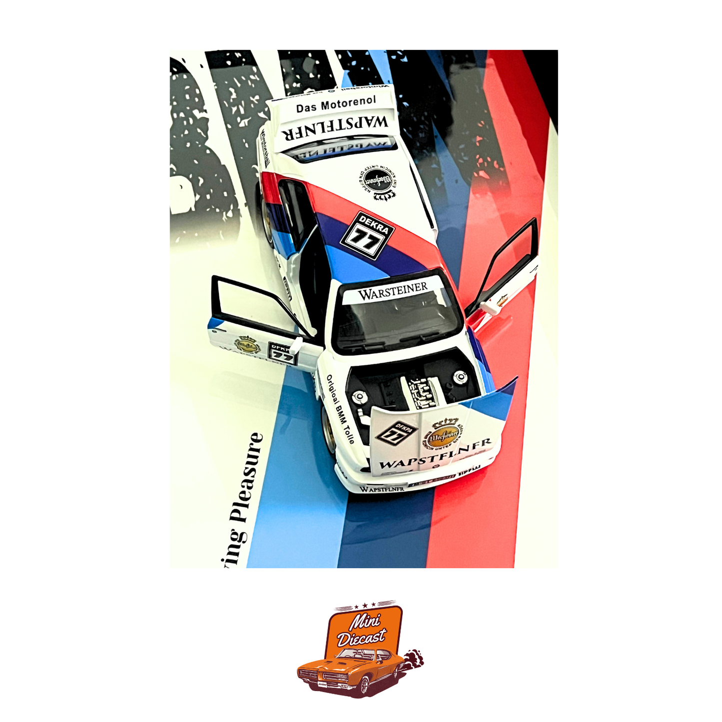 3D Car Frame – BMW M3 1988 E30 DTM Flower Edition (1:24 Scale) – A3 Size