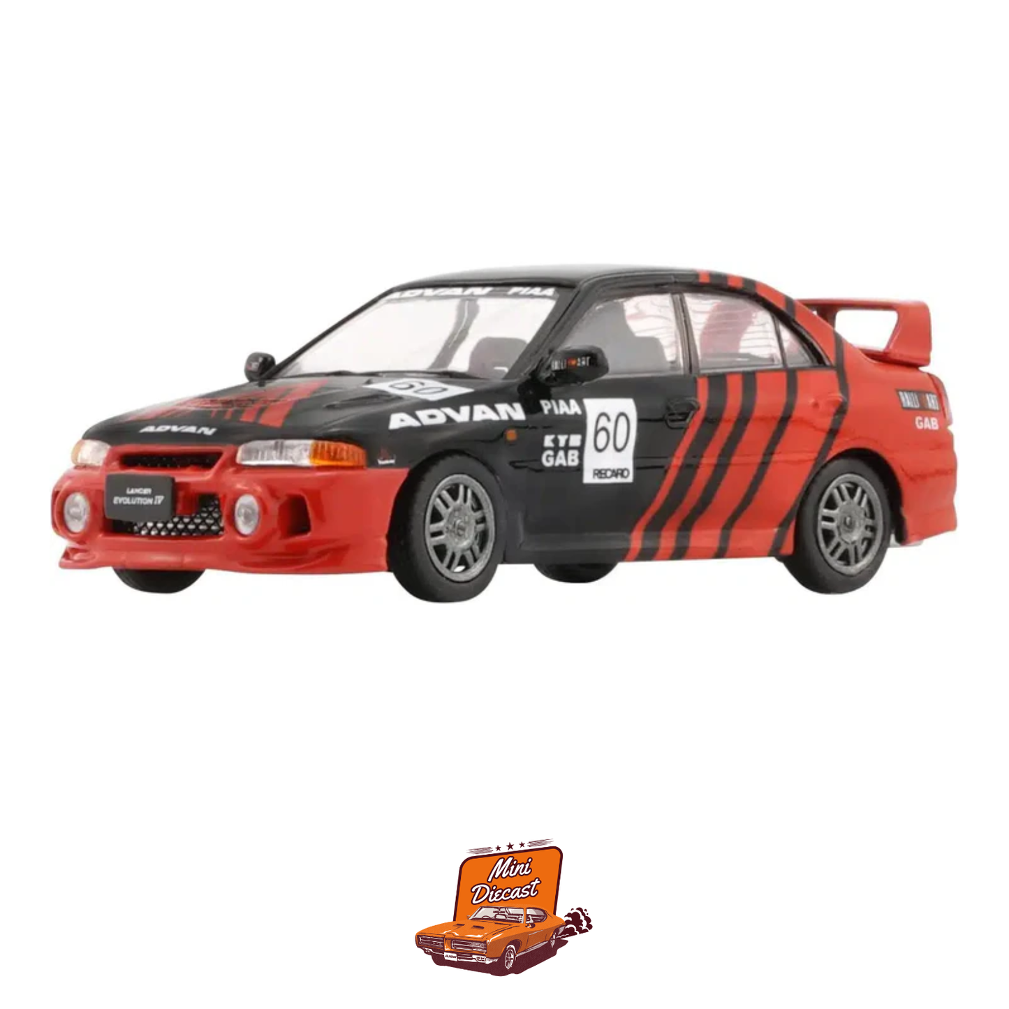 BM Creations Mitsubishi Lancer Evolution IV ADVAN (64B0412)