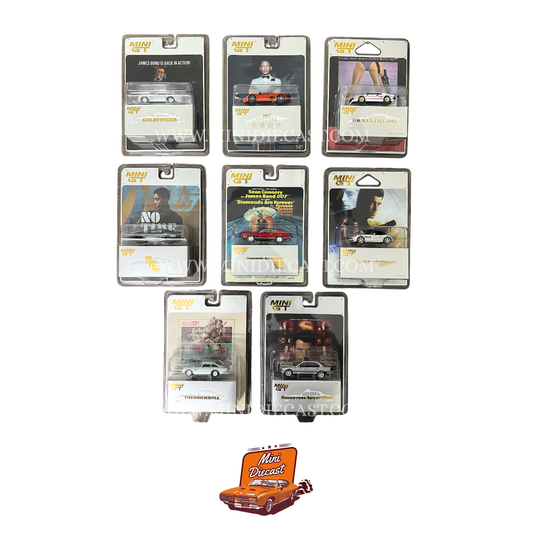 Mini GT – James Bond 007 – Set of 8 (Blister Pack)