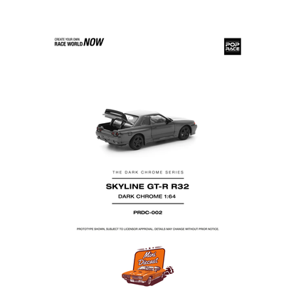 Pop Race Nissan Skyline GT-R R32 Dark Chrome PRDC002