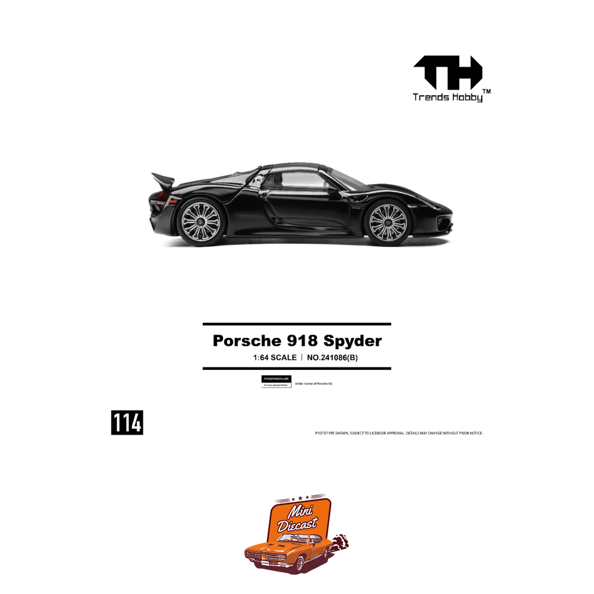 Trends Hobby Porsche 918 Spyder Black 241086(B)