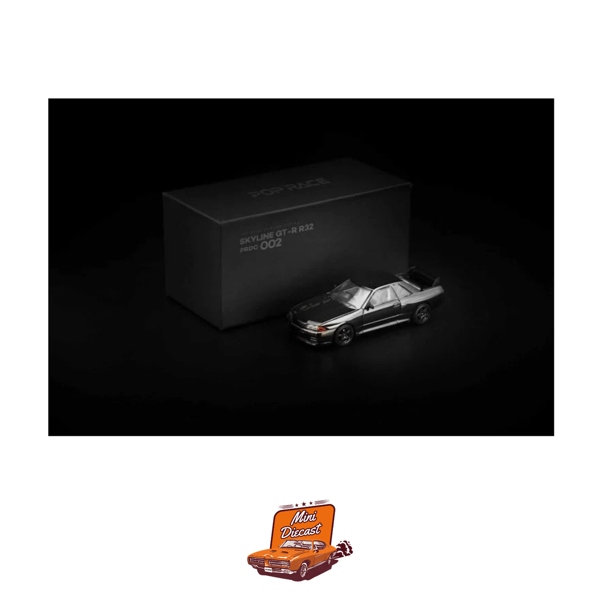 Pop Race Nissan Skyline GT-R R32 Dark Chrome PRDC002