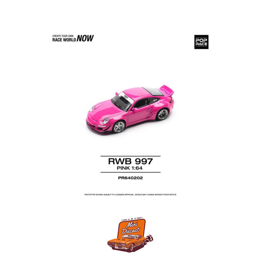 Pop Race Porsche RWB 997 PR64-202 (Pink)
