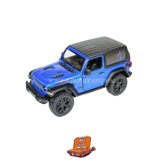 Kinsmart 2018 Jeep Wrangler (Hard Top) – 1:34 Scale Blue