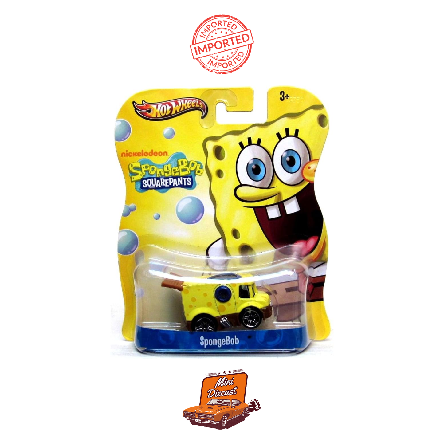 Hot Wheels Character Cars – SpongeBob SquarePants (Imported)