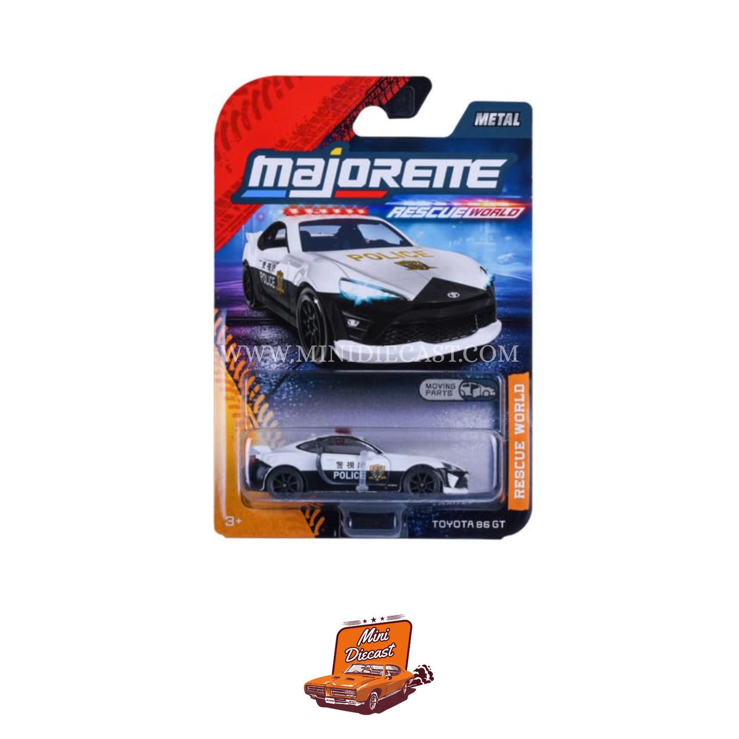 Majorette Rescue World Premium Cars Toyota 86GT