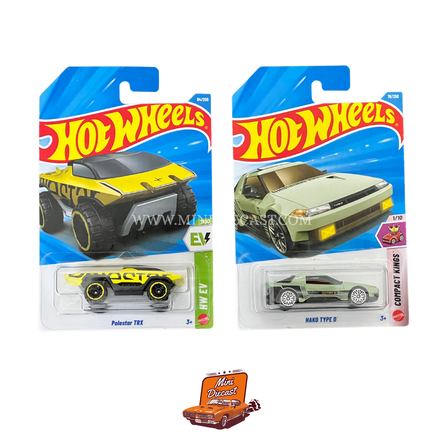 Hot Wheels Mainline (Set of 2) – Polestar TRX / Hako Type D