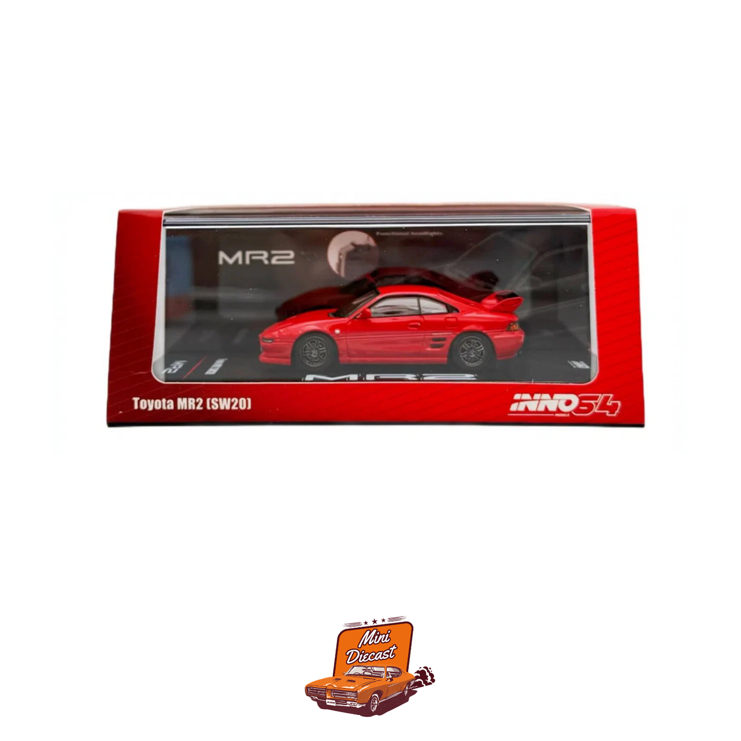 INNO64 Toyota MR2 (SW20) Red IN64-MR2SW20-RED