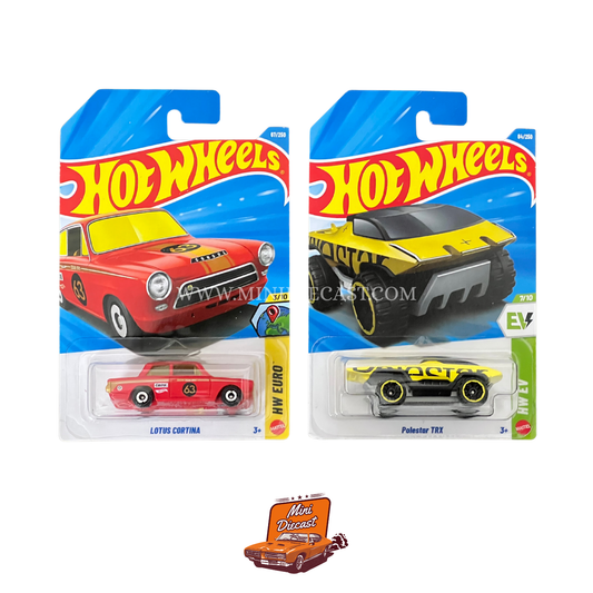 Hot Wheels Mainline (Set of 2) – Lotus Cortina / Polestar TRX