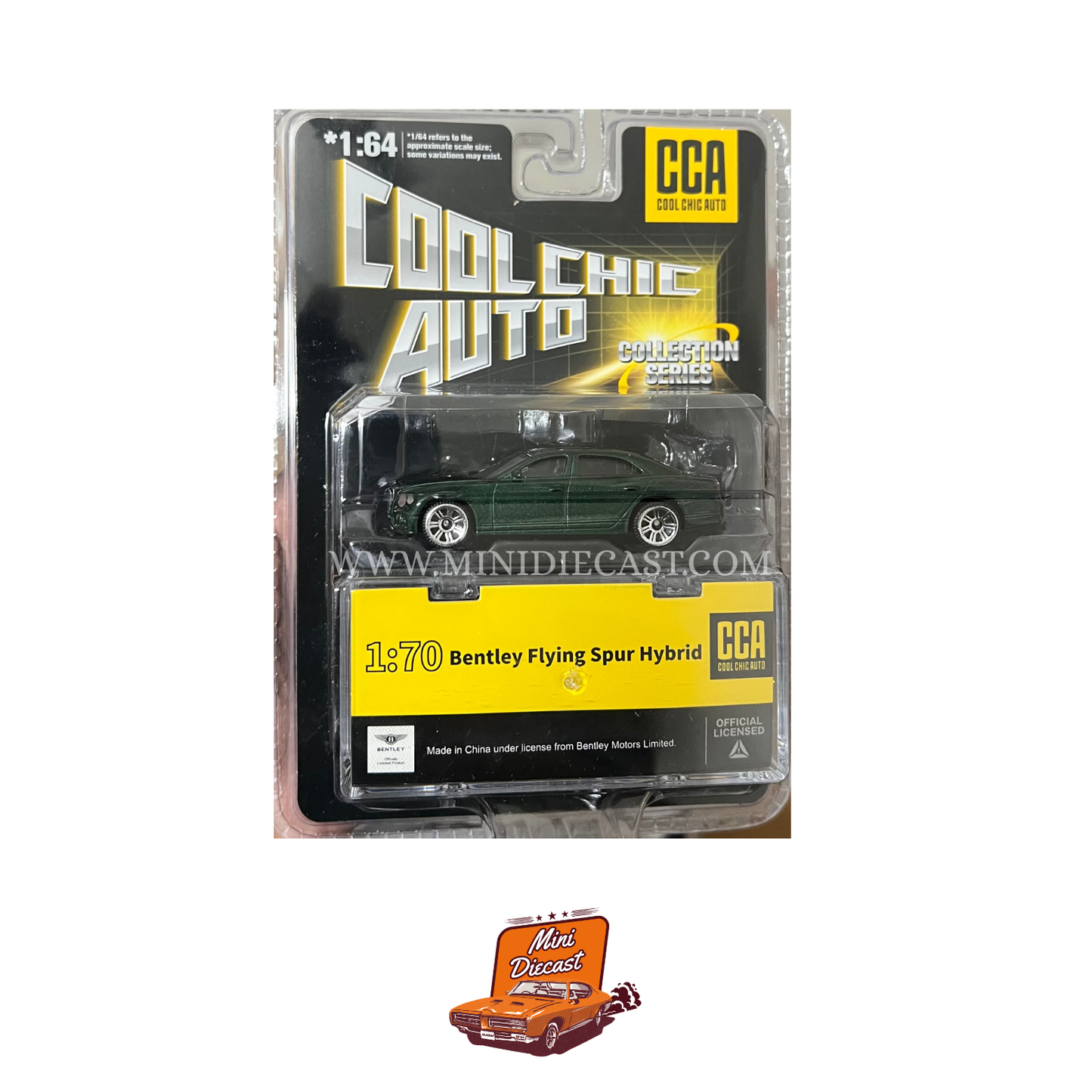 CCA Bentley Flying Spur Hybrid Green – Blister Pack (With Stackable Display Box)